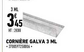 cornière galva 3 ml