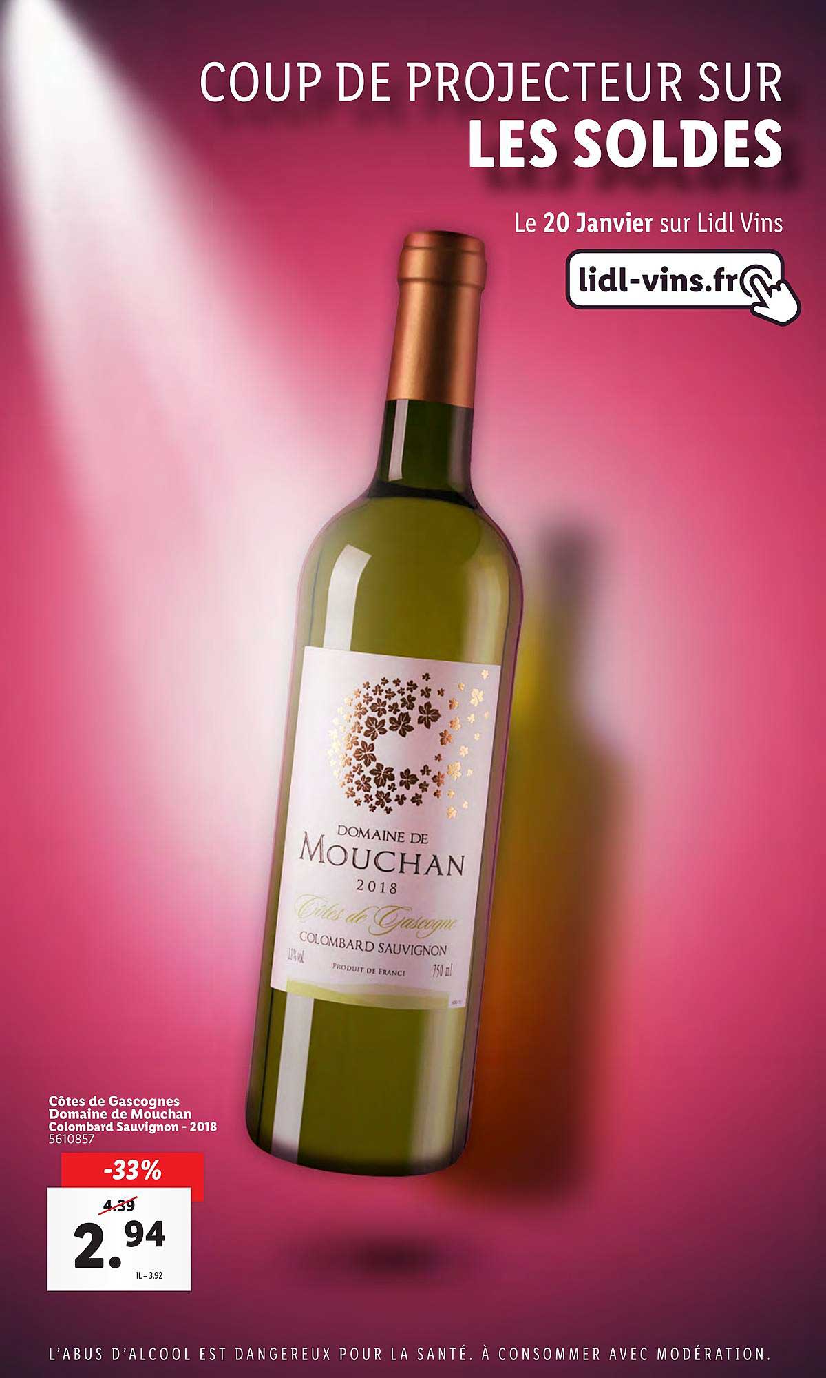 côtes de gascognes domaine de mouchan colombard sauvignon 2018