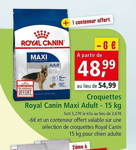 croquettes royal canin maxi adult