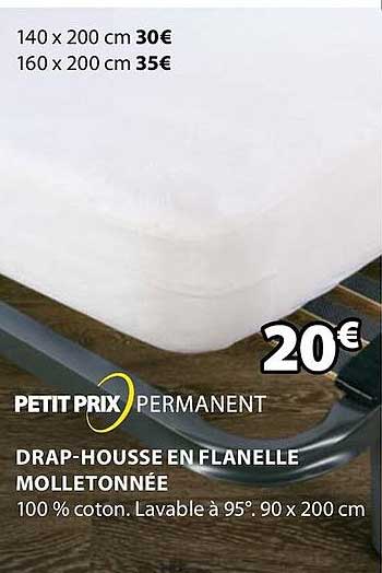 drap-housse en flanelle molletonnée
