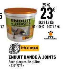 Enduit Bande à Joints