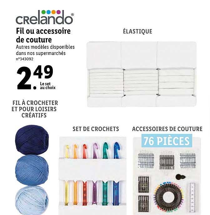 fil ou accessoires de couture crelando