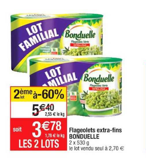 flageolets extra-fins bonduelle