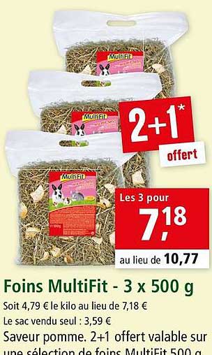 foins multifit 2+1 offert