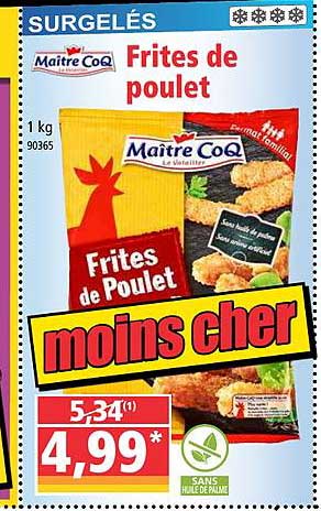 frites de poulet maître coq