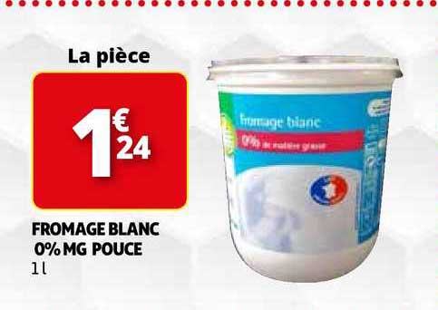 fromage blanc 0% mg pouces