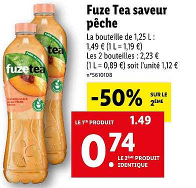 Fuze Tea Saveur Pêche