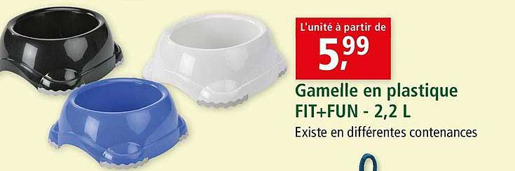 gamelle en plastique fit+fun