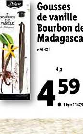 gousses de vanille bourbon de madagascar