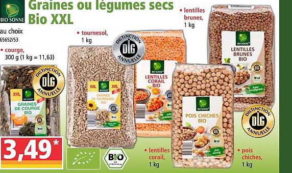 graines ou légumes secs bio xxl bio sonne
