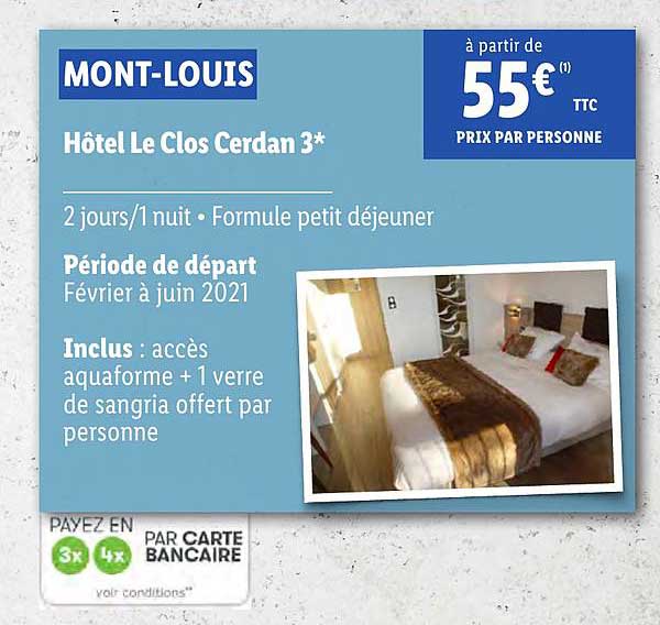 hôtel le clos cerdan mont-louis
