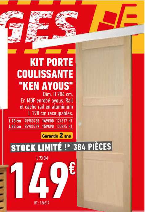 kit porte coulissante ken ayous