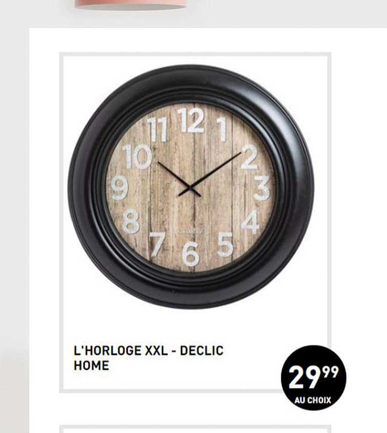 l'horloge xxl - déclic home