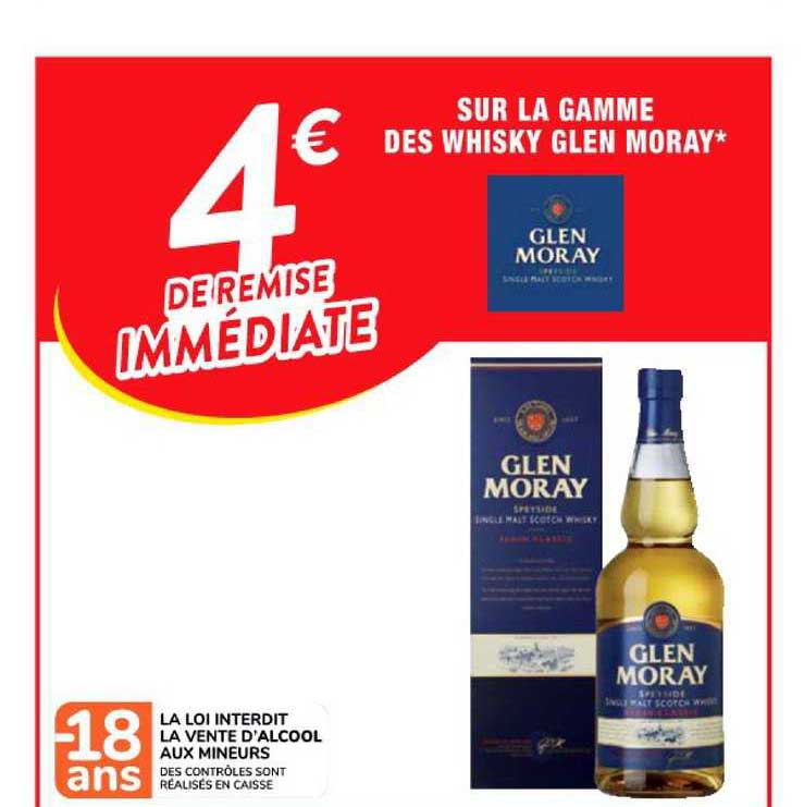 la gamme des whisky glen moray