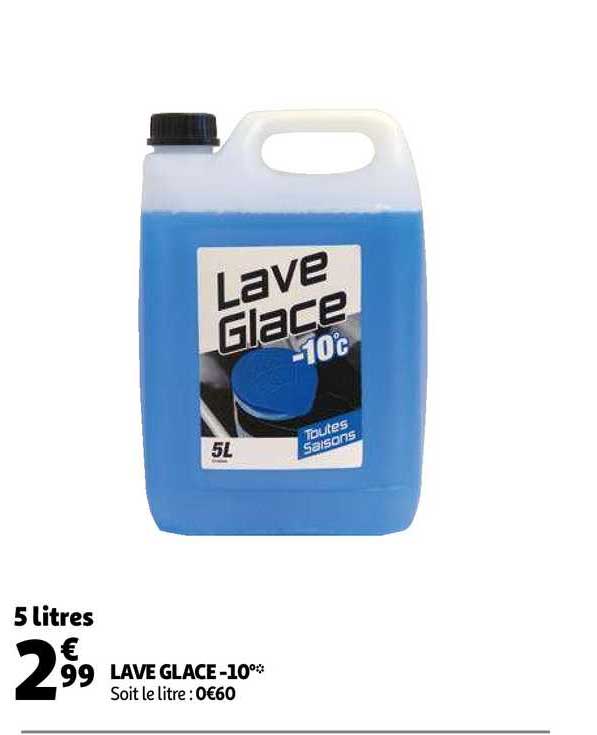 lave glace moins 10°c