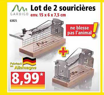 lot de 2 souricières gardigo