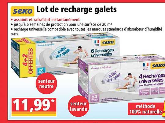 lot de recharge galets seko