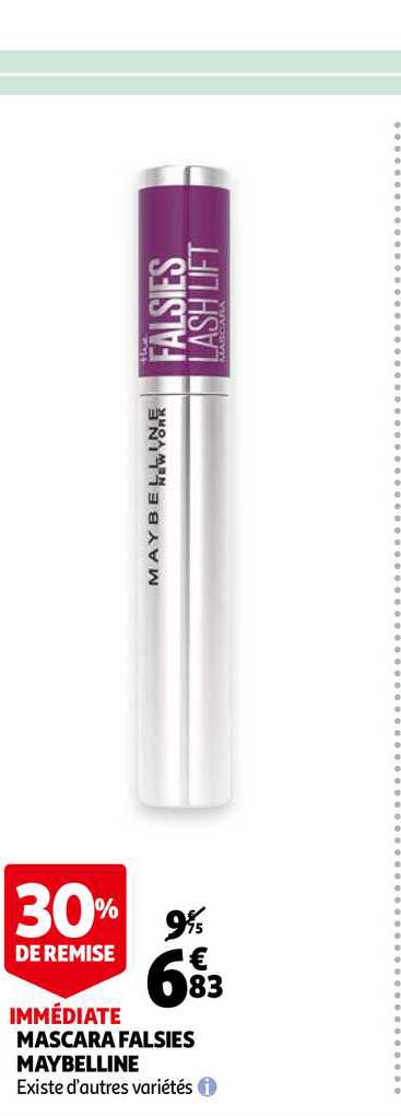 mascara falsies maybelline 30% de remise immédiate