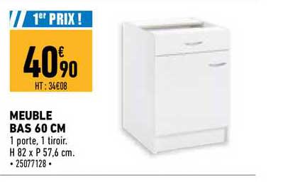Meuble Bas 60 Cm