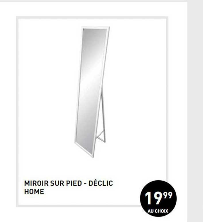 miroir sur pied déclic home