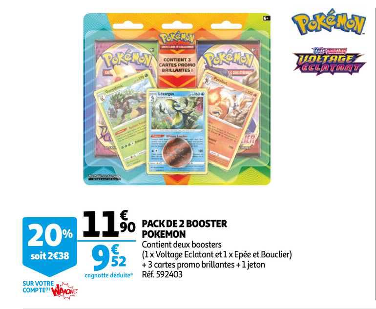 Pack De 2 Booster Pokemon
