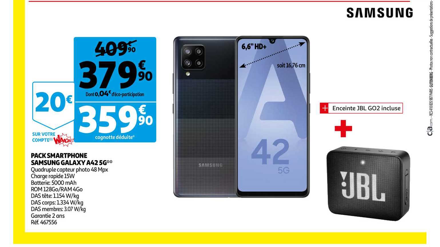 Pack Smartphone Samsung Galaxy A42 5g