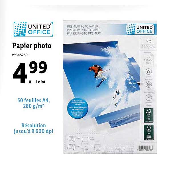 papier photo united office