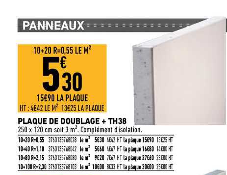 plaque de doublage + th38