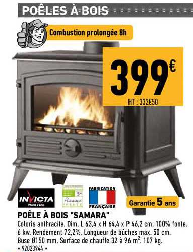 Poêle à Bois Samara Invicta