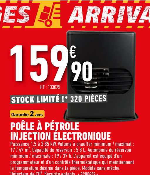 poêle à pétrole injection électronique