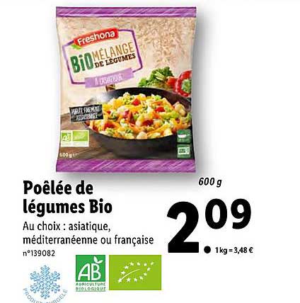 Poêlée De Légumes Bio Freshona