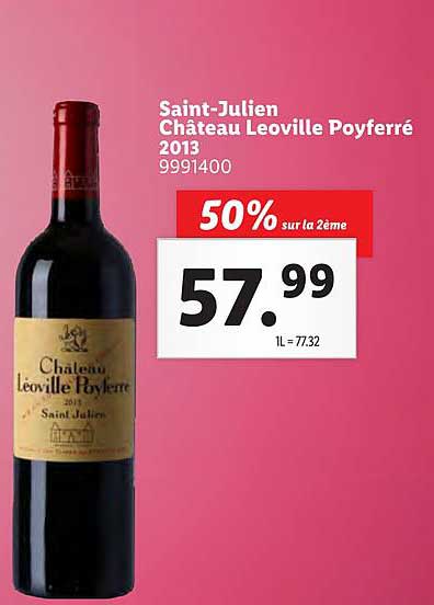 saint-julien château leoville poyferré 2013