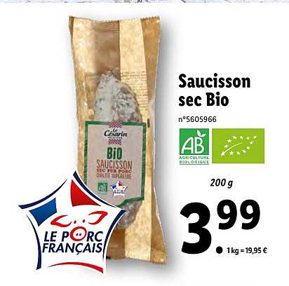 Saucisson Sec Bio