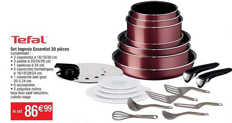 Set Ingenio Essential 20 Pièces Tefal