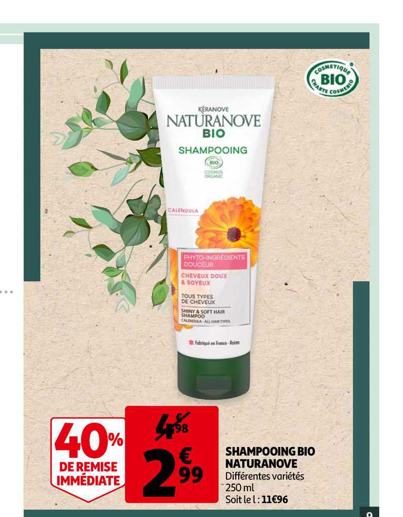 Shampooing Bio Naturanove 40% De Remise Immédiate