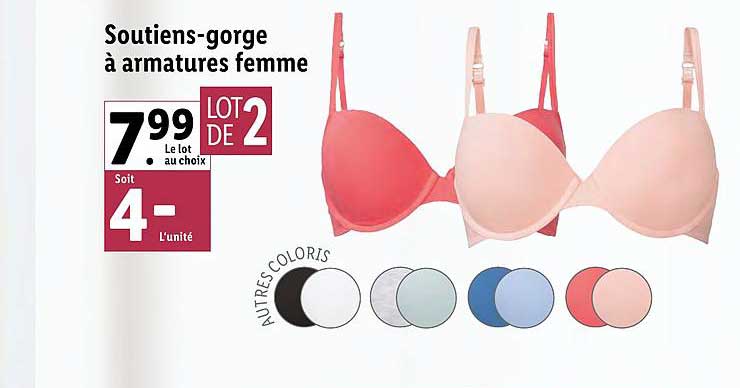 soutiens-gorge à armatures femme