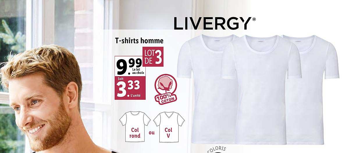 t-shirts homme livergy