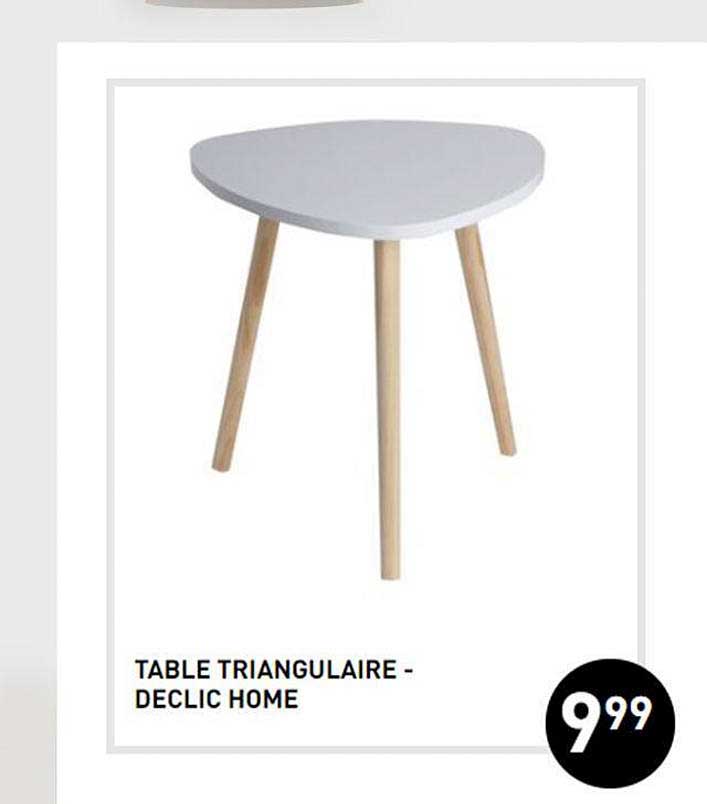 table triangulaire - déclic home