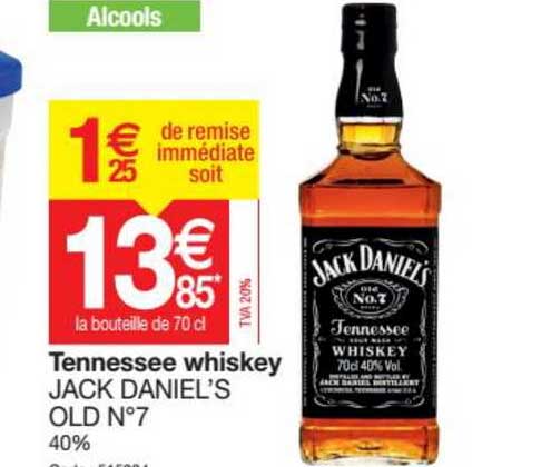 tennessee whiskey jack daniel's old n°7