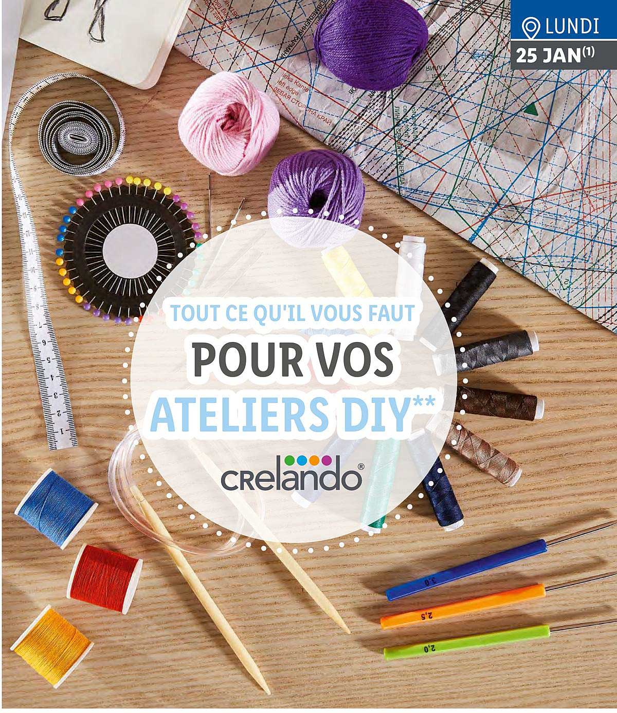 tout ce qui'il vous faut pour vos ateliers diy crelando