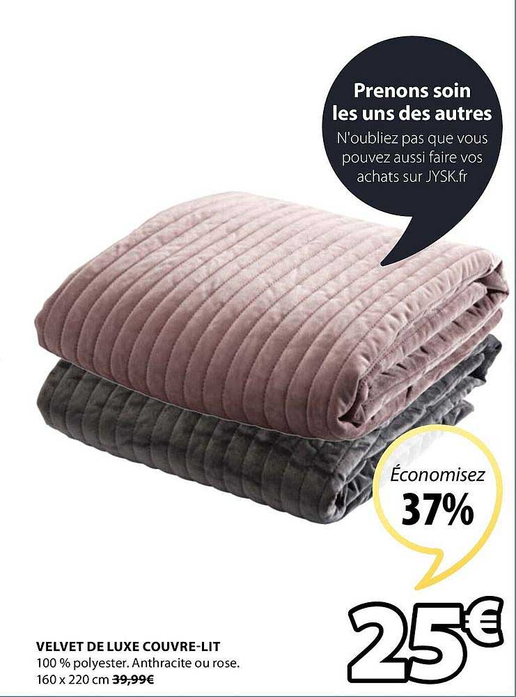 velvet de luxe couvre-lit