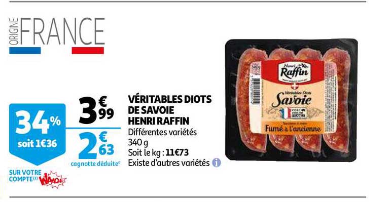 véritables diots de  savoie henri raffin