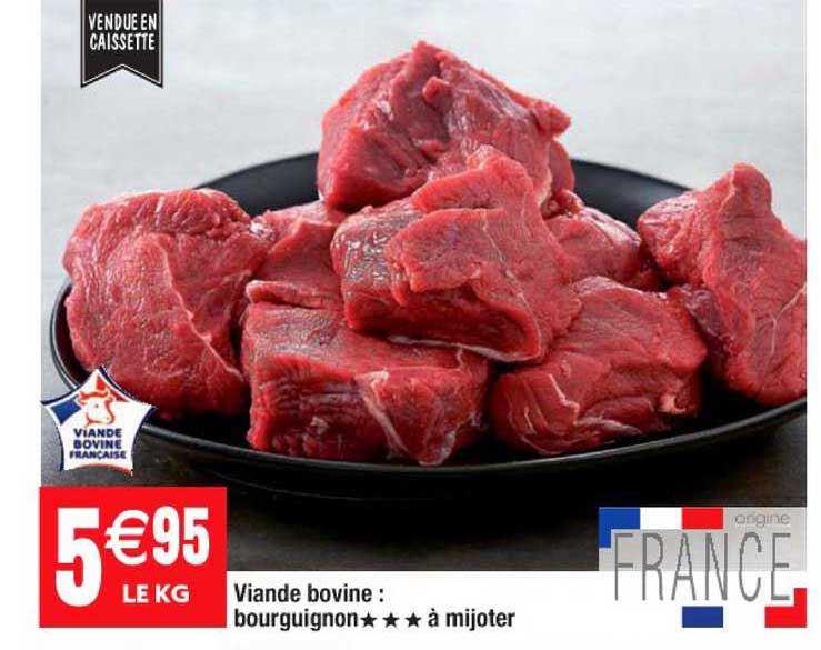 Viande Bovine : Bourguignon à Mijoter