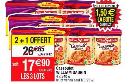 cassoulet william saurin