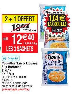 coquilles saint-jacques à la bretonne tipiak