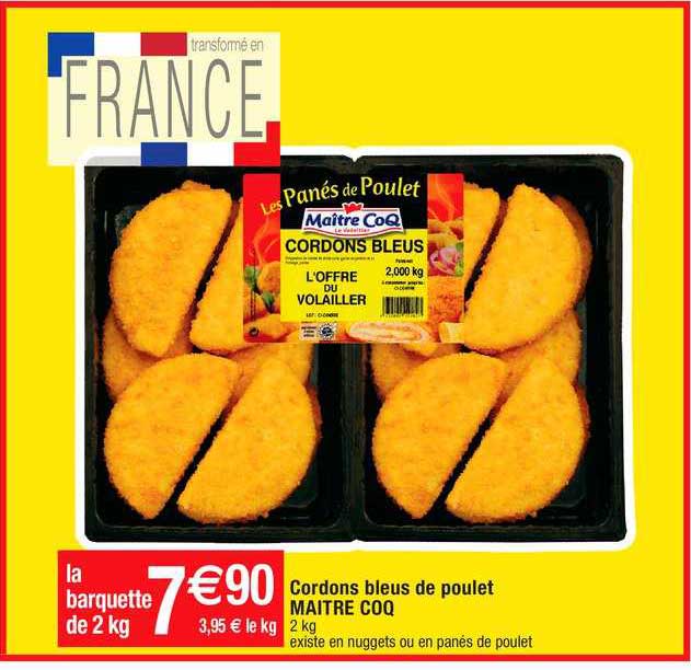 Cordons Bleus De Poulet Maître Coq