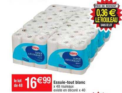 essuie-tout blanc
