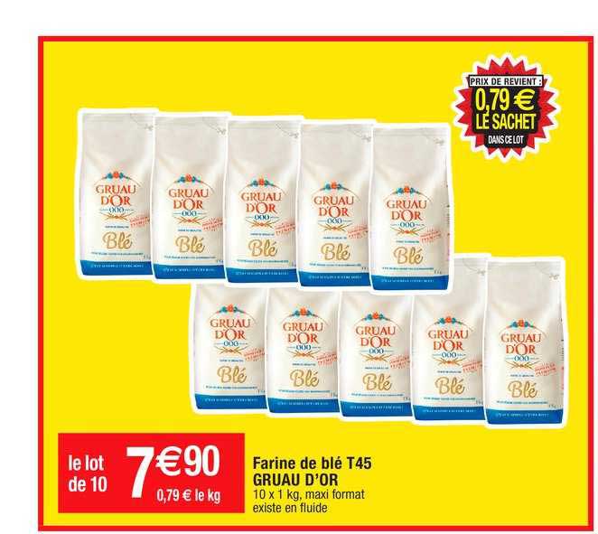 farine de blé t45 gruau d'or