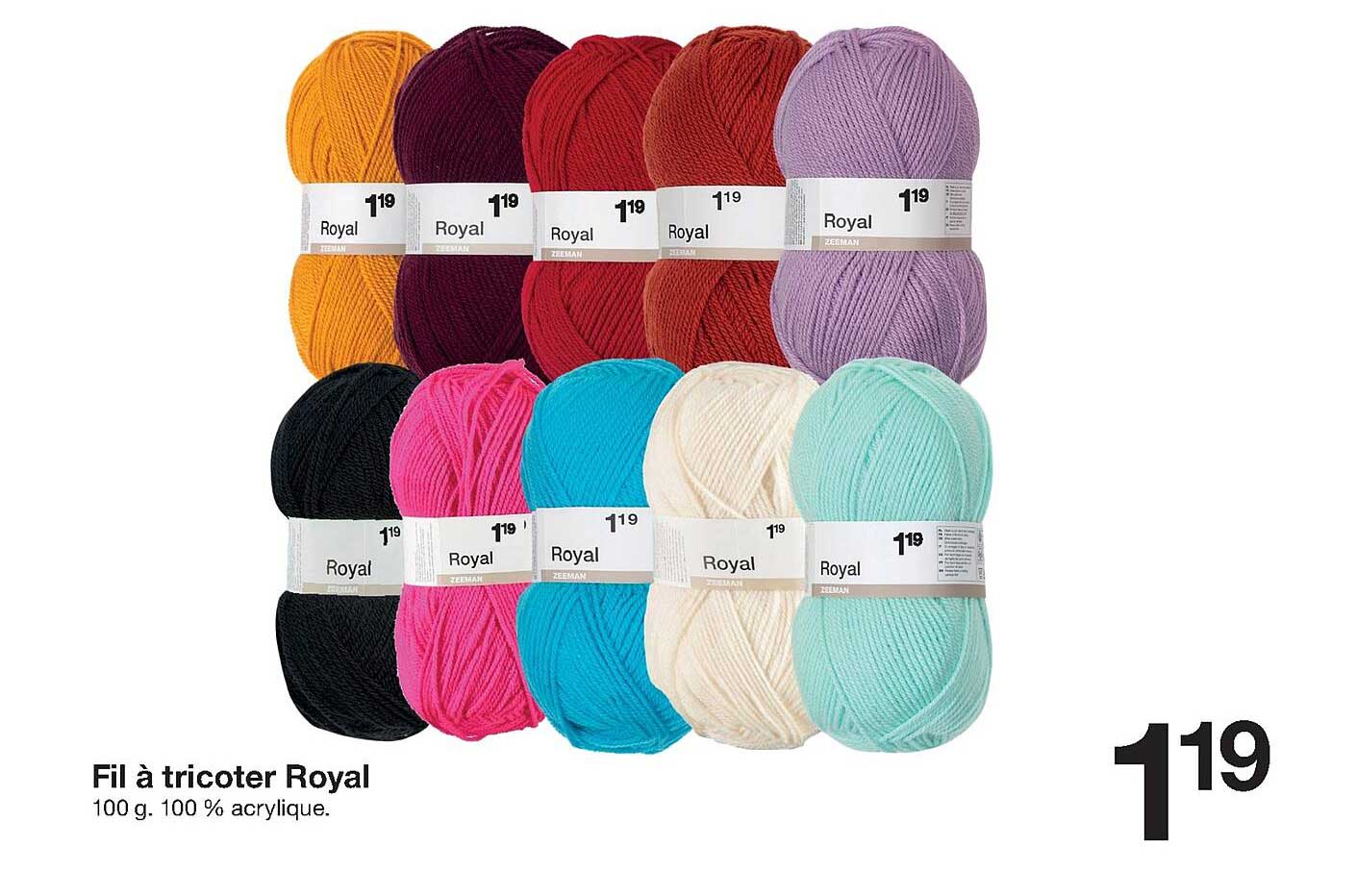 Fil à Tricoter Royal