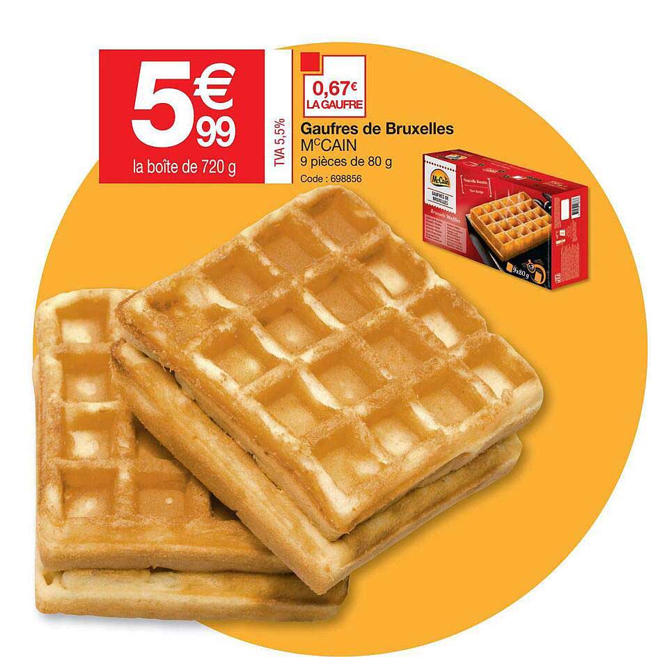 gaufres de bruxelles mcCain